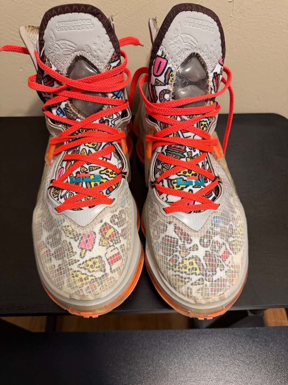 Nike LeBron 19 Fast Food Basketball Shoes Size 11